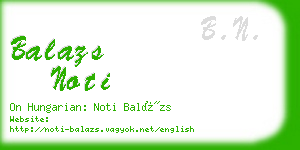 balazs noti business card